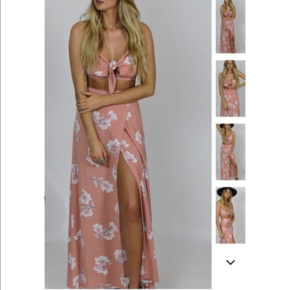 Floral Maxi Skirt Set - Picture 3 of 6